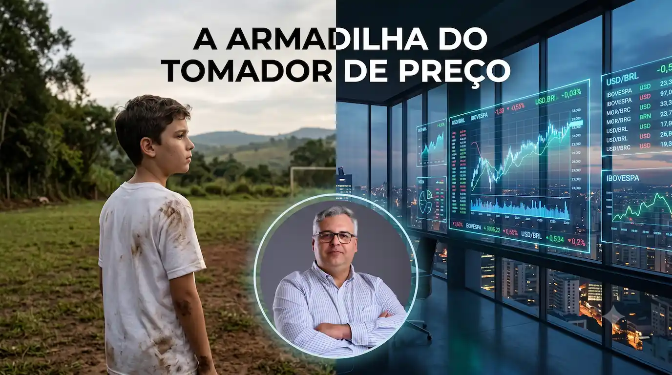 Capa do artigo sobre a armadilha do tomador de preco e a fronteira tecnologica