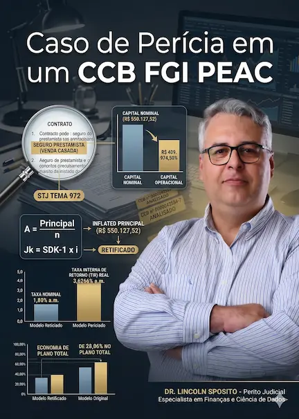 Análise Pericial de CCB com Garantia FGI e PEAC: Dr. Lincoln Sposito detalha a revisão técnica de contratos de capital de giro.