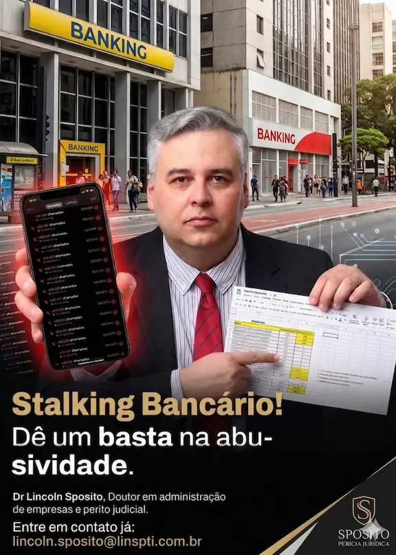 Análise Pericial de Responsabilidade Solidária: Dr. Lincoln Sposito demonstra a conexão técnica entre bancos e assessorias de cobrança.