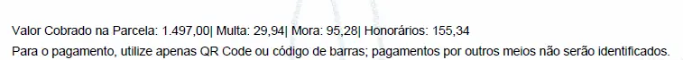 Boleto com Cobrança Abusiva: Inclusão de R$ 155,34 em honorários sem previsão legal, totalizando R$ 1.777,56.